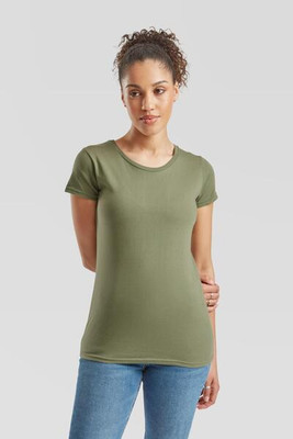 Fruit of the Loom F61432 - Fashionable Slim Fit Ladies Crew Neck T-Shirt