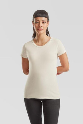 Fruit of the Loom F61432 - Fashionable Slim Fit Ladies Crew Neck T-Shirt
