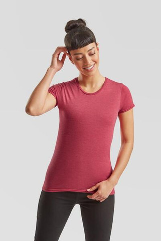 Fruit of the Loom F61432 - Fashionable Slim Fit Ladies Crew Neck T-Shirt