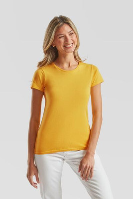 Fruit of the Loom F61432 - Fashionable Slim Fit Ladies Crew Neck T-Shirt