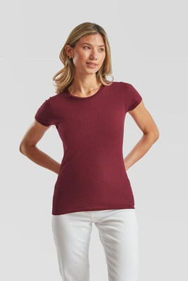 Fruit of the Loom F61432 - Fashionable Slim Fit Ladies Crew Neck T-Shirt