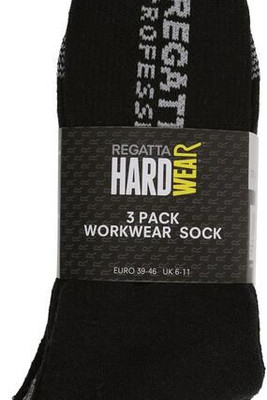Regatta Professional RRMH003 - Durable Cushioned Work Socks - 3 Pair Pack