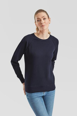 Fruit of the Loom F62146 - Slim Fit Lightweight Raglan Ladies Sweatshirt