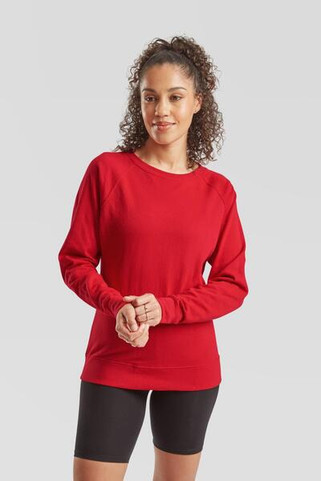 Fruit of the Loom F62146 - Slim Fit Lightweight Raglan Ladies Sweatshirt