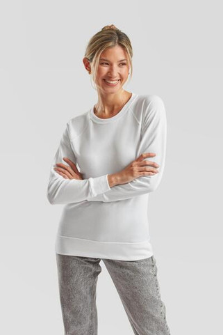 Fruit of the Loom F62146 - Slim Fit Lightweight Raglan Ladies Sweatshirt