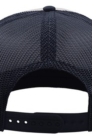 Atlantis ACSN90 - Retro 90s Style Flat Visor 5 Panel Trucker Cap