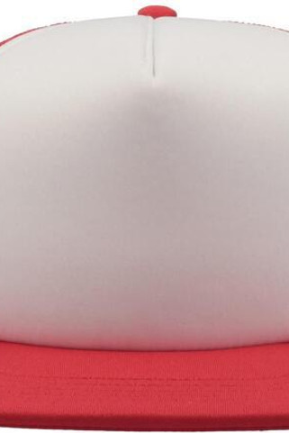 Atlantis ACSN90 - Retro 90s Style Flat Visor 5 Panel Trucker Cap