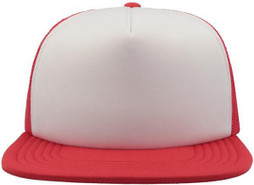 Atlantis ACSN90 - Retro 90s Style Flat Visor 5 Panel Trucker Cap
