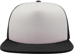 Atlantis ACSN90 - Retro 90s Style Flat Visor 5 Panel Trucker Cap