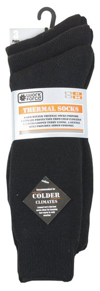 Work Force WFH0050 - Ultimate Comfort Thermal Work Socks 3 Pack