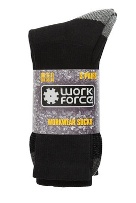 Work Force WFH0095 - Ultimate Comfort Work Wear Socks - 3 Pack