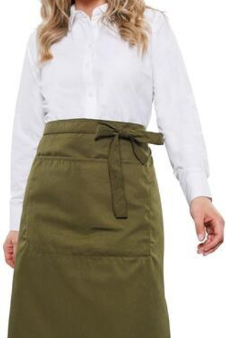 Dennys DDP110 - Eco-Friendly Knee Length Waist Apron with Pocket
