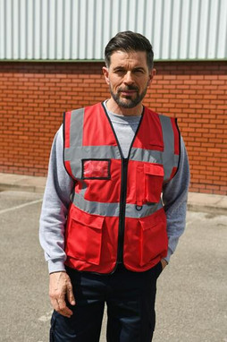 Korntex KXEXEC - High Visibility Executive Safety Vest with Pockets