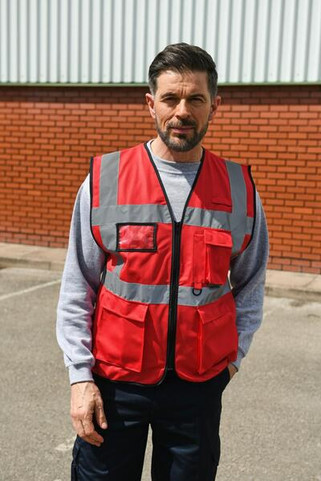 Korntex KXEXEC - High Visibility Executive Safety Vest with Pockets