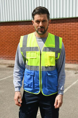 Korntex KXEXEC - High Visibility Executive Safety Vest with Pockets