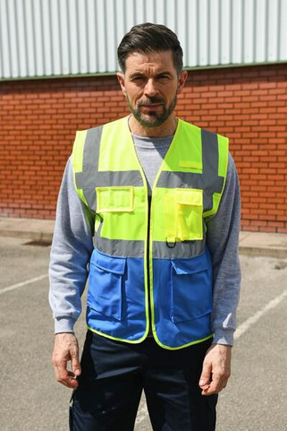 Korntex KXEXEC - High Visibility Executive Safety Vest with Pockets
