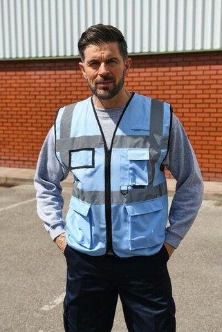 Korntex KXEXEC - High Visibility Executive Safety Vest with Pockets