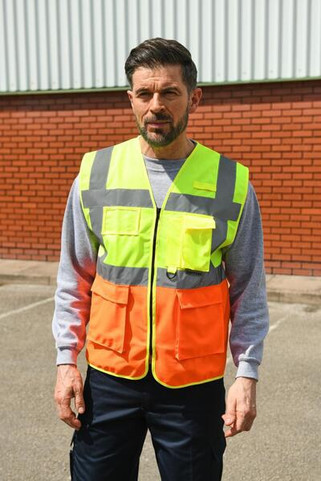Korntex KXEXEC - High Visibility Executive Safety Vest with Pockets