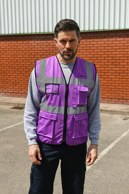Korntex KXEXEC - High Visibility Executive Safety Vest with Pockets