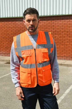 Korntex KXEXEC - High Visibility Executive Safety Vest with Pockets