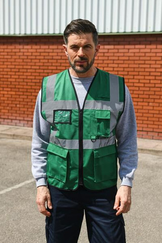 Korntex KXEXEC - High Visibility Executive Safety Vest with Pockets