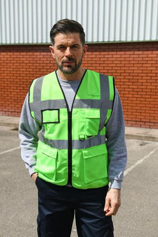 Korntex KXEXEC - High Visibility Executive Safety Vest with Pockets