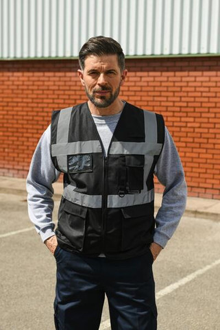 Korntex KXEXEC - High Visibility Executive Safety Vest with Pockets