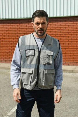 Korntex KXEXEC - High Visibility Executive Safety Vest with Pockets