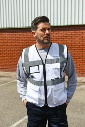 Korntex KXEXEC - High Visibility Executive Safety Vest with Pockets