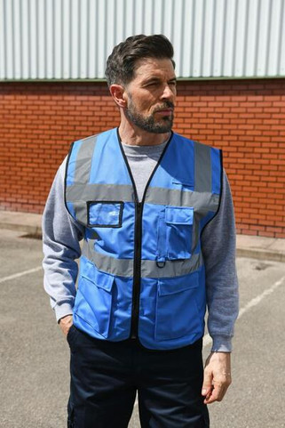 Korntex KXEXEC - High Visibility Executive Safety Vest with Pockets