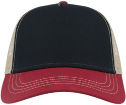 Atlantis ACRCAN - Trendy 5 Panel Cotton Canvas Trucker Cap