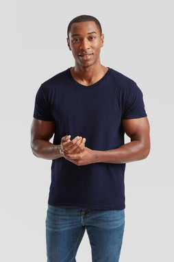 Fruit of the Loom F61442 - Trendy Slim Fit V-Neck Cotton T-Shirt for Men