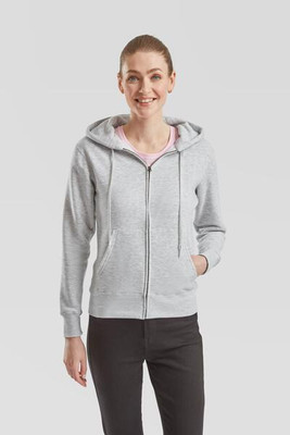 Fruit of the Loom F62118 - Women's Full Zip Fleece Hoodie with Longer Body