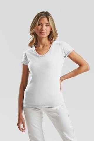 Fruit of the Loom F61444 - Ladies Iconic 150 V-Neck Soft Cotton T-Shirt