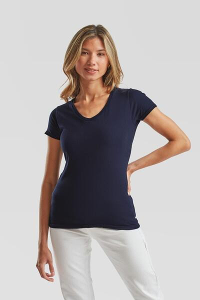 Fruit of the Loom F61444 - Ladies Iconic 150 V-Neck Soft Cotton T-Shirt