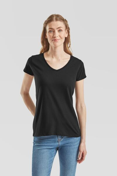 Fruit of the Loom F61444 - Ladies Iconic 150 V-Neck Soft Cotton T-Shirt