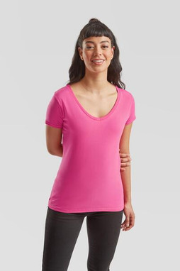 Fruit of the Loom F61444 - Ladies Iconic 150 V-Neck Soft Cotton T-Shirt