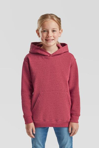 Fruit of the Loom F62043 - Durable Kids Fleece Pullover Hoodie with Pouch Pocket