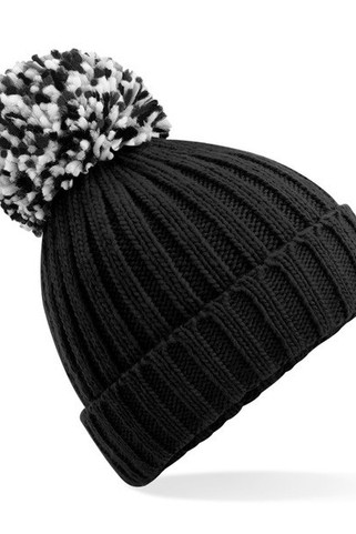 Beechfield B390 - Cozy Ribbed Knit Beanie with Shearling Lining