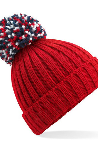 Beechfield B390 - Cozy Ribbed Knit Beanie with Shearling Lining