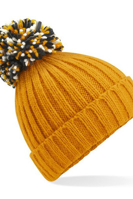 Beechfield B390 - Bonnet Douillet en Tricot avec Doublure Chaude