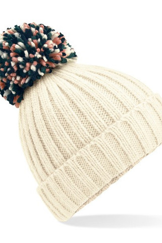 Beechfield B390 - Cozy Ribbed Knit Beanie with Shearling Lining