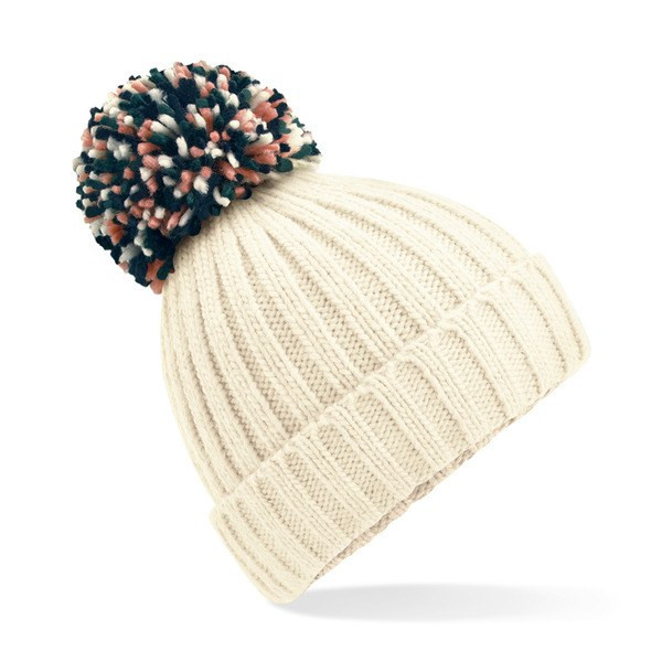Beechfield B390 - Cozy Ribbed Knit Beanie with Shearling Lining