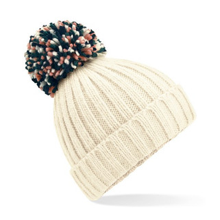 Beechfield B390 - Cozy Ribbed Knit Beanie with Shearling Lining