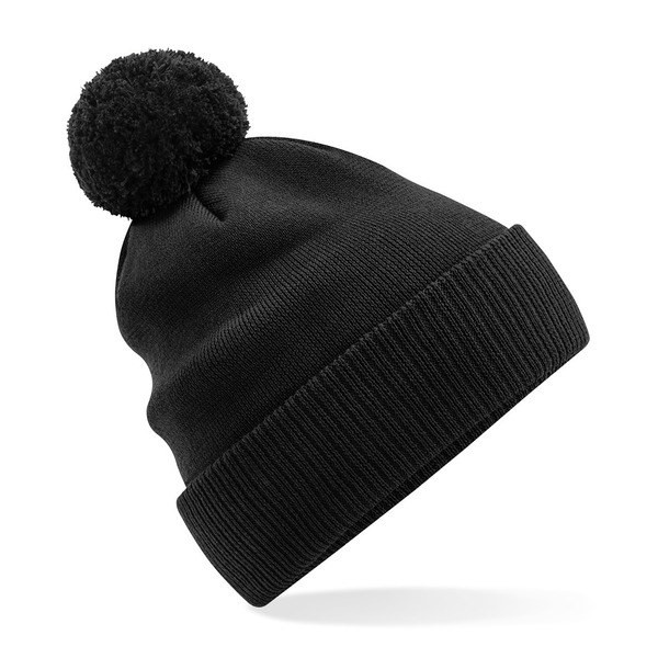 Beechfield B450N - Eco-Friendly Organic Cotton Beanie with Multicolour Bobble