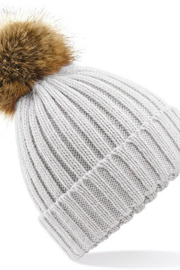 Beechfield B412 - FAKE FUR POM POM THICK BEANIE