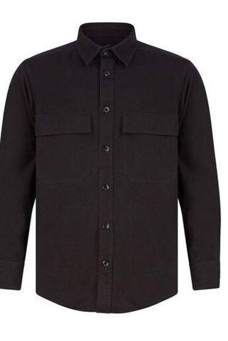 Front Row FR054 - Camicia Overshirt Cotone con Tasche e Orlo Fittato