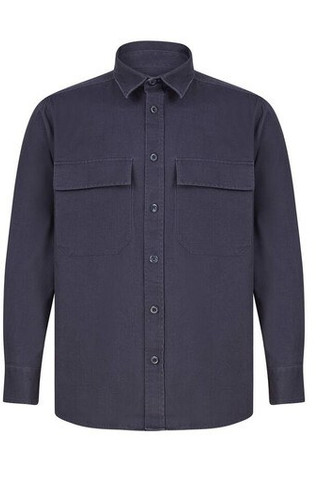 Front Row FR054 - Camicia Overshirt Cotone con Tasche e Orlo Fittato