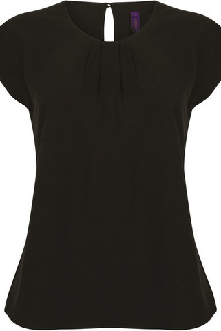 Henbury H597 - Damebluse med læg foran