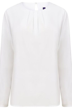 Henbury H598 - Bluse mit langen Ärmeln